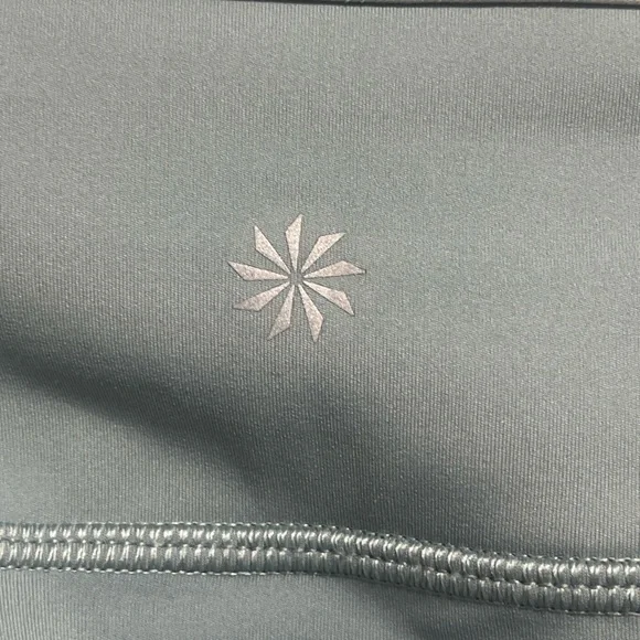 Athleta Rainier Evolve 7/8 Tight Leggings Women’s Small Blue Gray Zipper Pocket - Picture 8 of 9